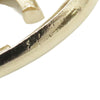 Chanel Gold Plated CC Rhinestone Heart Earrings Secondhand