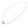 Hermès Palladium Plated Enamel Cage dH Cube Necklace Secondhand
