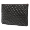Chanel Large Quilted Lambskin O Case Clutch Secondhand