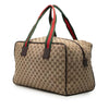 Gucci GG Canvas Web Duffle Bag Secondhand