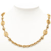 Chanel CC Gold Plated Strass Medallions Pendant Necklace Secondhand