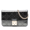 Dior Metallic Crinkled Calfskin Cannage Miss Dior Promenade Crossbody Secondhand