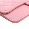 Chanel CC Quilted Iridescent Caviar Flap Zip Wristlet Pouch Secondhand