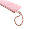 Chanel CC Quilted Iridescent Caviar Flap Zip Wristlet Pouch Secondhand