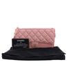 Chanel CC Quilted Iridescent Caviar Flap Zip Wristlet Pouch Secondhand
