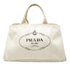 Prada Large Denim Canapa Logo Satchel Secondhand