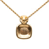 Dior Gold Plated CD Crystal Pendant Necklace Secondhand