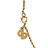 Dior Gold Plated CD Crystal Pendant Necklace Secondhand