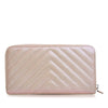 Chanel CC Chevron Iridescent Caviar Zip Around Wallet Secondhand