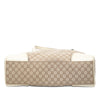 Celine Croc Embossed Leather Trimmed Macadam Canvas Tote Secondhand