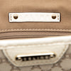 Celine Croc Embossed Leather Trimmed Macadam Canvas Tote Secondhand