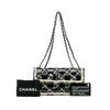 Chanel Mini Woven Patent and Tweed Chessboard Single Flap Secondhand