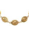 Chanel CC Gold Plated Oval Medallion Chain Necklace Secondhand