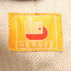 Hermès Wool Les Cabanes Drawstring Bag Secondhand