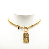Secondhand Chanel Gold Plated 31 Rue Cambon Dog Tag Pendant Necklace