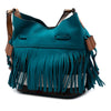 Burberry Small Mega Check Canvas and Suede Fringe Belgrove Bucket Bag Secondhand