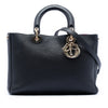 Dior Medium Pebbled Calfskin Diorissimo Satchel Secondhand