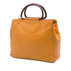 Chanel CC Caviar Wood Top Handle Tote Secondhand