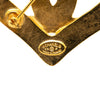 Chanel Gold Plated CC Heart Brooch Secondhand