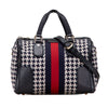 Secondhand Gucci Cotton Seventies Web Boston Bag