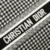 Dior Small Houndstooth Embroidered Book Tote Secondhand