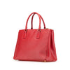 Prada Saffiano Lux Galleria Double Zip Front Pocket Satchel Secondhand