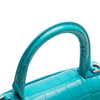 Secondhand Balenciaga XS Croc Embossed Hourglass Top Handle Bag