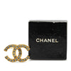 Chanel Gold Plated CC Rhinestone Brooch Secondhand