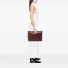 Valentino Large Leather Rockstud Clutch Secondhand