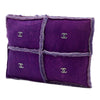 Chanel CC Suede and Shearling Clutch Secondhand