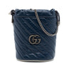 Gucci Mini GG Marmont Matelasse Diagonal Leather Torchon Bucket Bag Secondhand
