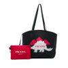 Prada Canvas Dinosaur Print Canapa Tote Secondhand