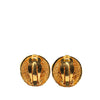 Secondhand Chanel Gold Plated CC Round Clip on Earrings