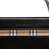 Burberry House Check Trimmed Leather Handbag Secondhand