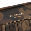 Burberry House Check Canvas and Suede Camouflage Fringe Clutch with Strap Secondhand