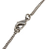 Chanel Silver Plated CC Rhinestones Pendant Necklace Secondhand
