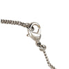 Chanel Silver Plated CC Rhinestones Pendant Necklace Secondhand
