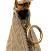 Fendi Zucchino Canvas Oyster Shoulder Bag Secondhand