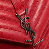 Saint Laurent Medium Chevron Sheepskin Monogram College Satchel Secondhand