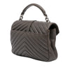 Saint Laurent Medium Chevron Sheepskin Monogram College Satchel Secondhand
