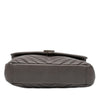Saint Laurent Medium Chevron Sheepskin Monogram College Satchel Secondhand