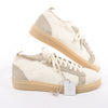 ELEVENTY Panelled Knitted Sneakers in Beige, Size 44 EU Secondhand