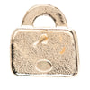 Chanel CC Brass Resin Strass Top Handle Bag Push Back Earrings Secondhand