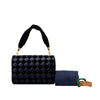 Bottega Veneta Velvet and Satin Intrecciato Top Handle Bag Secondhand