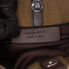 Yves Saint Laurent Canvas and Velvet Rive Gauche Pleated Hobo Secondhand