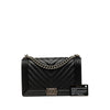Chanel Medium Chevron Lambskin Boy Flap Secondhand