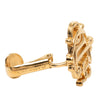 Dior Gold Plated Logo Clip On Earrings Secondhand