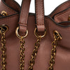 Chloé Mini Buffalo Leather Horse Medal Bucket Bag Secondhand