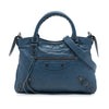 Balenciaga Lambskin Motocross Classic Town Satchel Secondhand