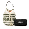 Celine Teen Plein Soleil Canvas Drawstring Bucket Bag Secondhand